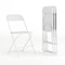 Flash Furniture Hercules Series Plastic Folding Chair White - 4 LB Weight Capacity Comfortable Event Chair-Lightweight Folding Chair, PK4 4-LE-L-3-WHITE-GG - alternate 1